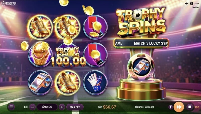 Trophy Spins World Cup 26 - pagesa e shumëzuesve në Baller Bonus
